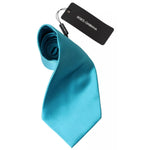 Dolce & Gabbana Light Blue 100% Silk Wide Mens Necktie KRA3248