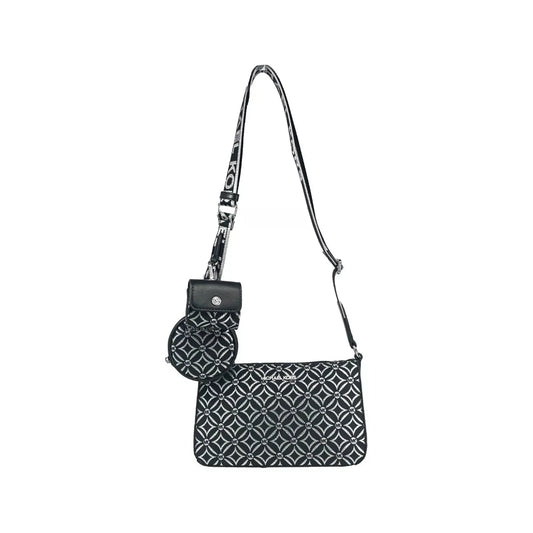 Michael Kors Crossbody Tech Attachment Bag Purse Black 84100