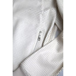 Dolce & Gabbana Off White LeatherPerforated Full Zip Jacket