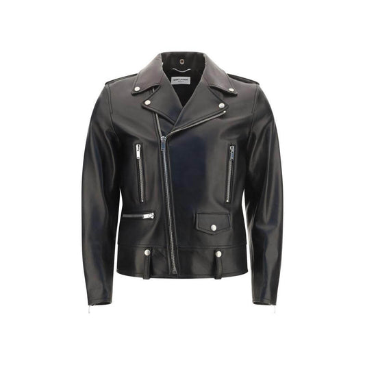 Saint Laurent Leather Jacket Saint Laurent Dark Slate Gray