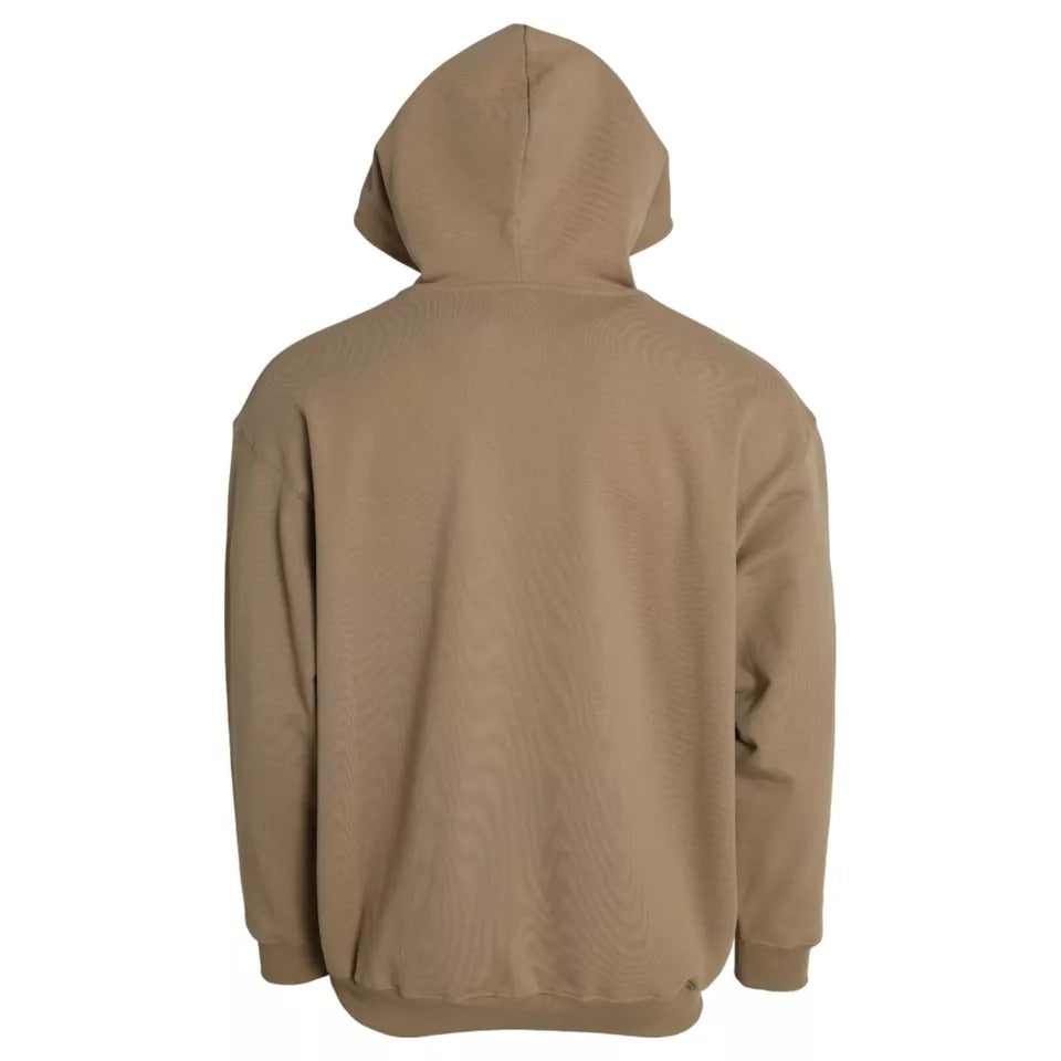 Balenciaga Brown Cotton Symbolic Molleton Bouclette Hooded Sweater TSH84962-L