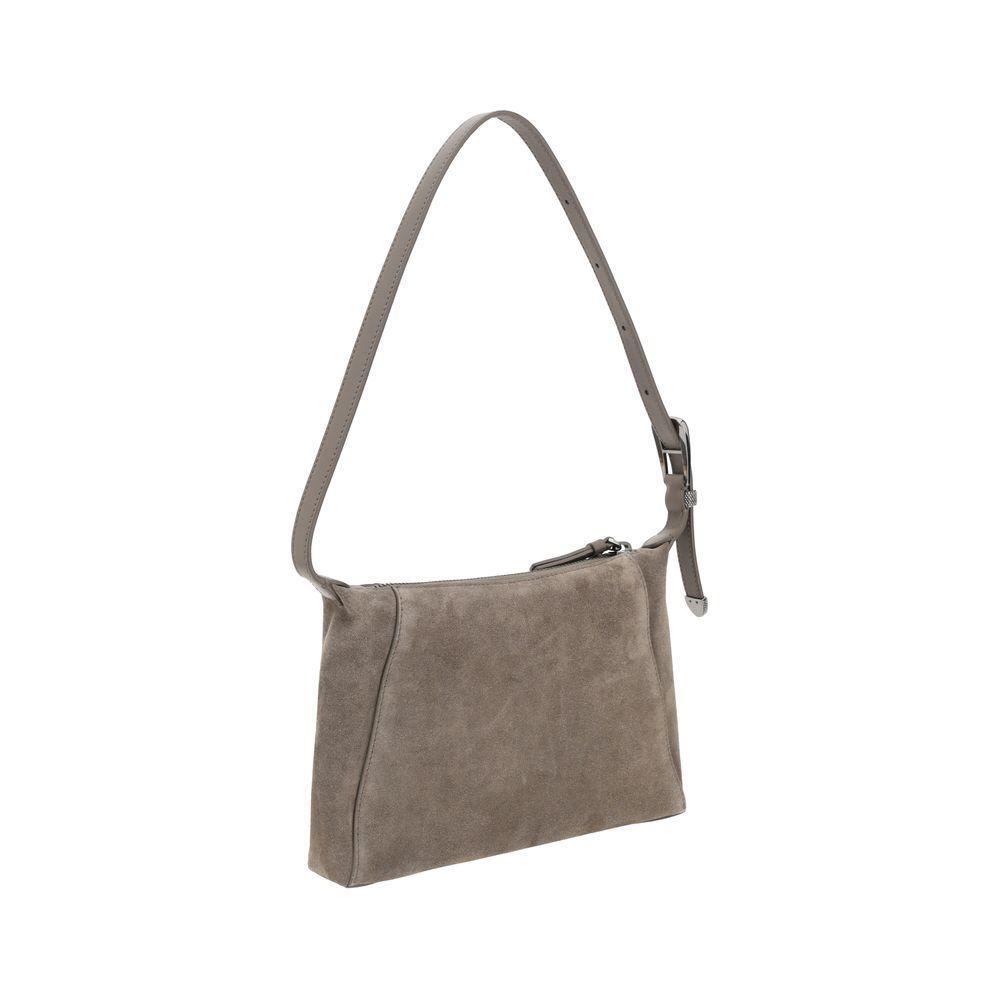 Front view with bag zipped and handles upright.