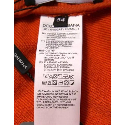 Dolce & Gabbana Orange Cotton Blend Men Bermuda Shorts