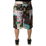 Dolce & Gabbana Multicolor Patchwork Cargo Bermuda Shorts PAN75670-48