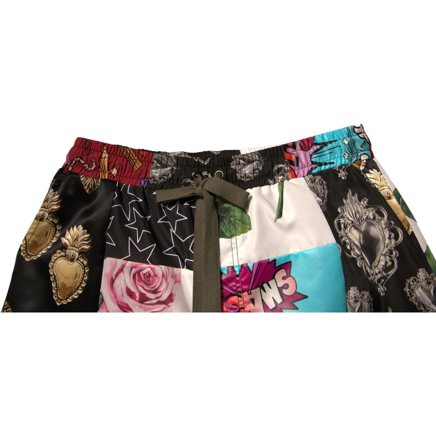 Dolce & Gabbana Multicolor Patchwork Cargo Bermuda Shorts PAN75670-48