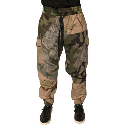 Dolce & Gabbana Multicolor Camouflage Jogger Sweatpants Pants PAN75678-48