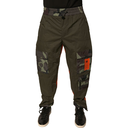 Dolce & Gabbana Multicolor Camouflage Jogger Cargo Pants PAN75686-44