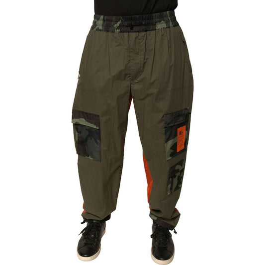 Dolce & Gabbana Multicolor Camouflage Jogger Cargo Pants PAN75693-48