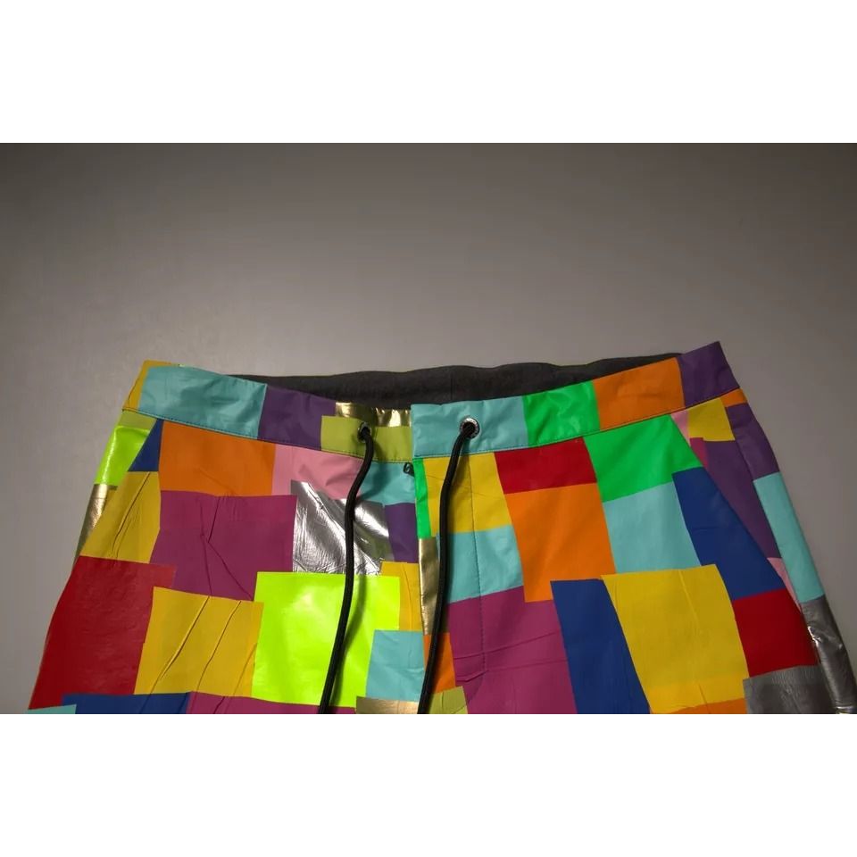 Dolce & Gabbana Multicolor Cotton Patchwork Men Cargo Pants