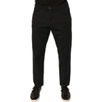 Dolce & Gabbana Black Logo Cotton Stretch Skinny Denim Jeans PAN75759-50