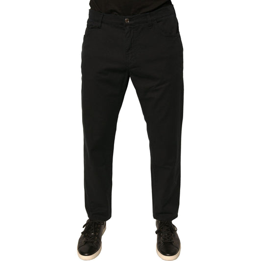 Dolce & Gabbana Black Logo Cotton Stretch Skinny Denim Jeans PAN75759-50