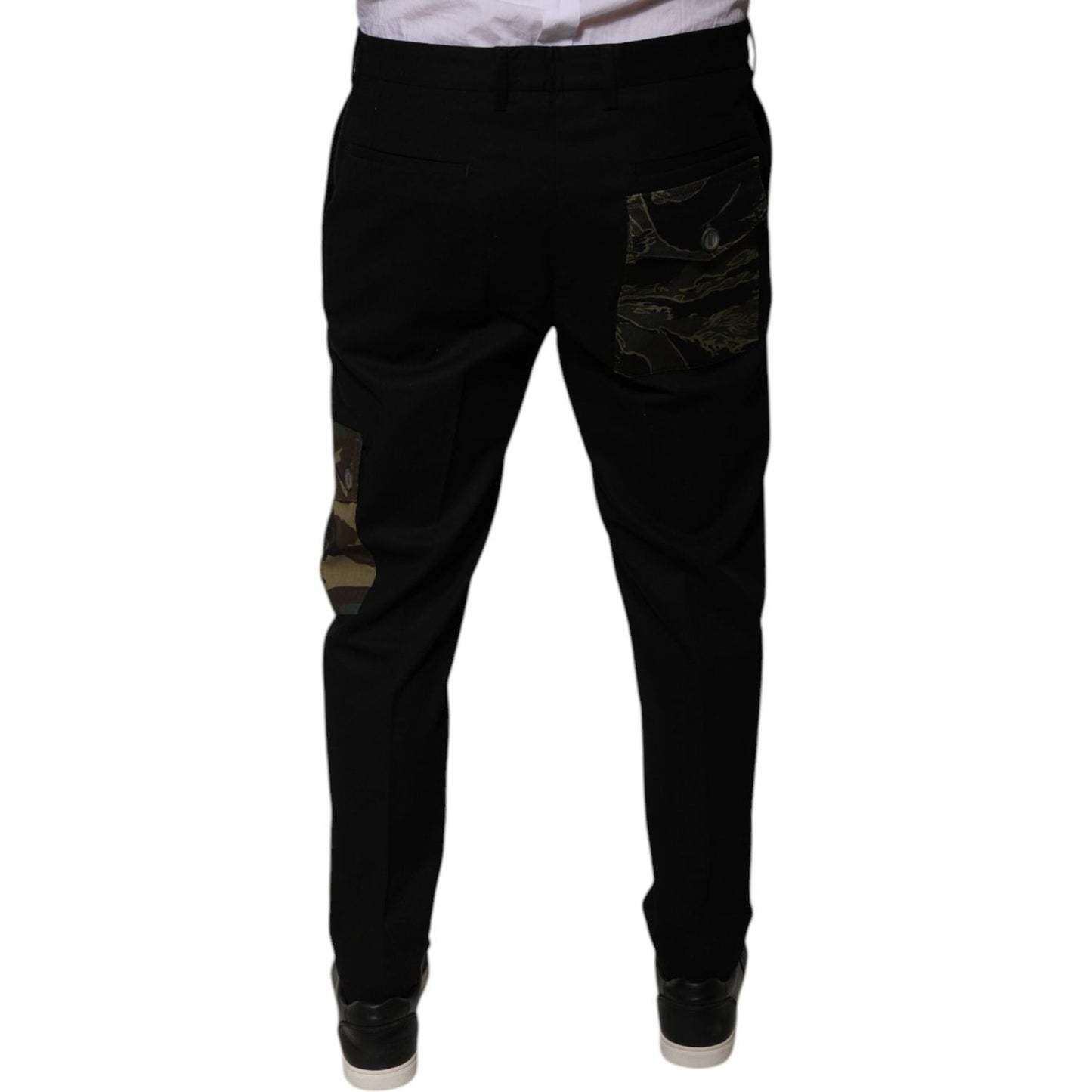 Dolce & Gabbana Black Cotton Men Cargo Casual Pants PAN75763-48