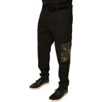 Dolce & Gabbana Black Cotton Men Cargo Casual Pants PAN75763-48