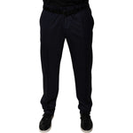 Dolce & Gabbana Dark Blue Tapered Formal Dress Pants PAN75775-56