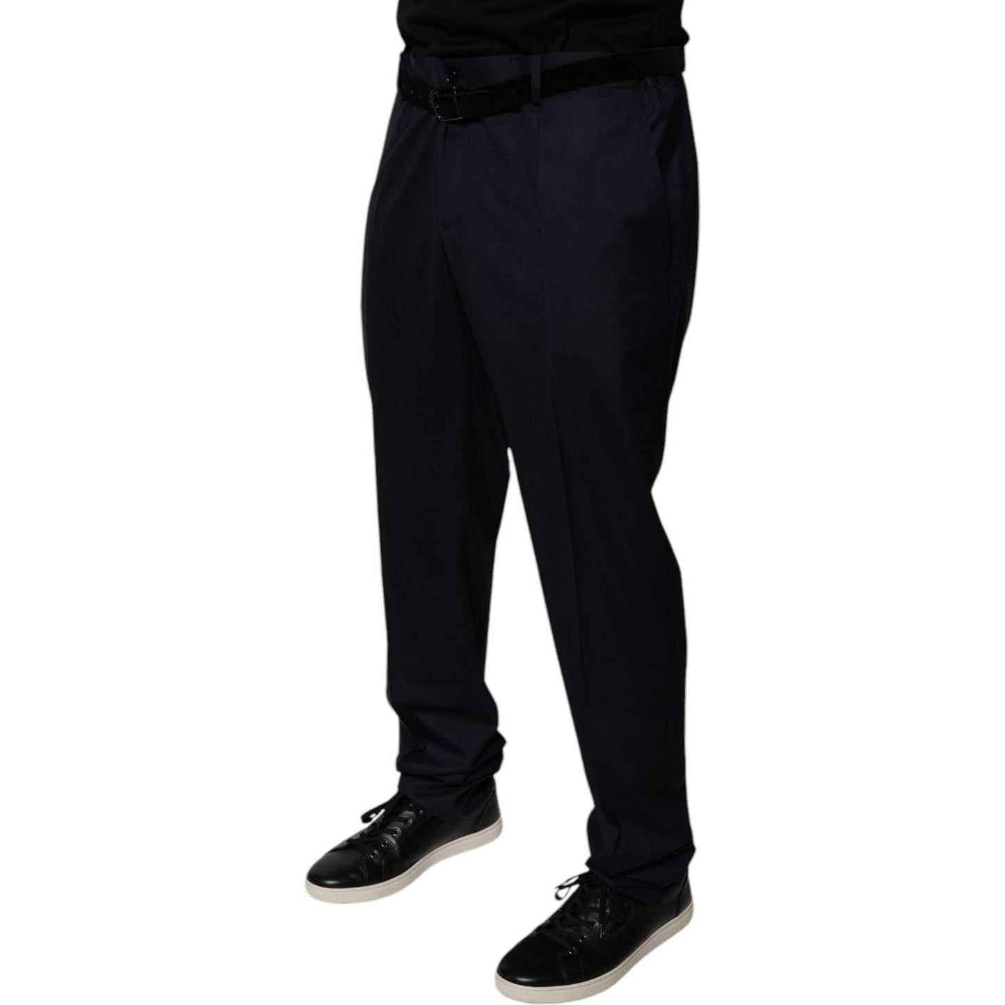 Dolce & Gabbana Dark Blue Tapered Formal Dress Pants PAN75775-56