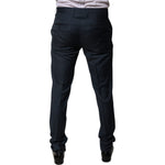 Dolce & Gabbana Blue Wool Tapered Formal Dress Pants PAN75806-48