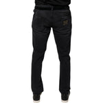 Dolce & Gabbana Black Logo Cotton Stretch Skinny Denim Jeans PAN75807-54