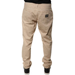 Dolce & Gabbana Beige Cotton Mid Waist Skinny Denim Jeans PAN75831-52