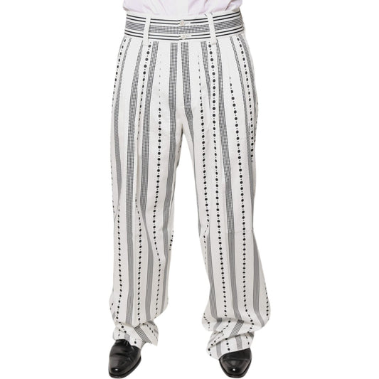 Dolce & Gabbana White Straight Formal Dress Pants PAN75842-50