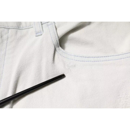 Dolce & Gabbana White Cotton Skinny Denim Jeans