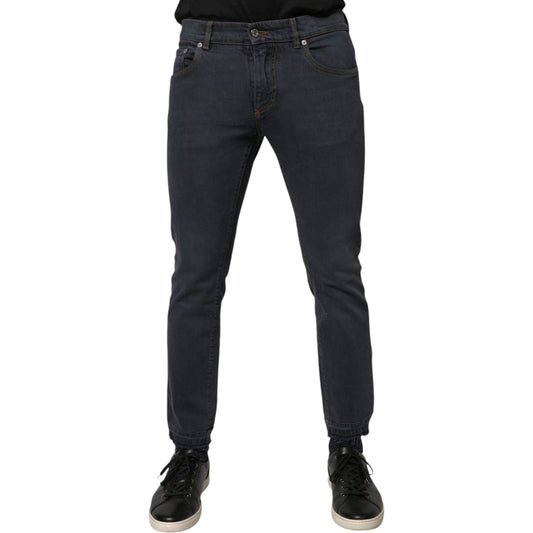 Dolce & Gabbana Dark Gray Cotton Skinny Denim Jeans PAN75885-48