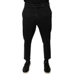Dolce & Gabbana Black HOUSTON Men Cropped Denim Jeans PAN75942-33