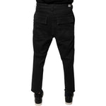 Dolce & Gabbana Black HOUSTON Men Cropped Denim Jeans PAN75942-33