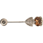 Dolce & Gabbana Silver 925 Sterling Silver Crystals Pin Collar Brooch SMY10557