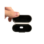 Dolce & Gabbana Black White Leather Scribble Embossed Logo Airpods Case SMY10602