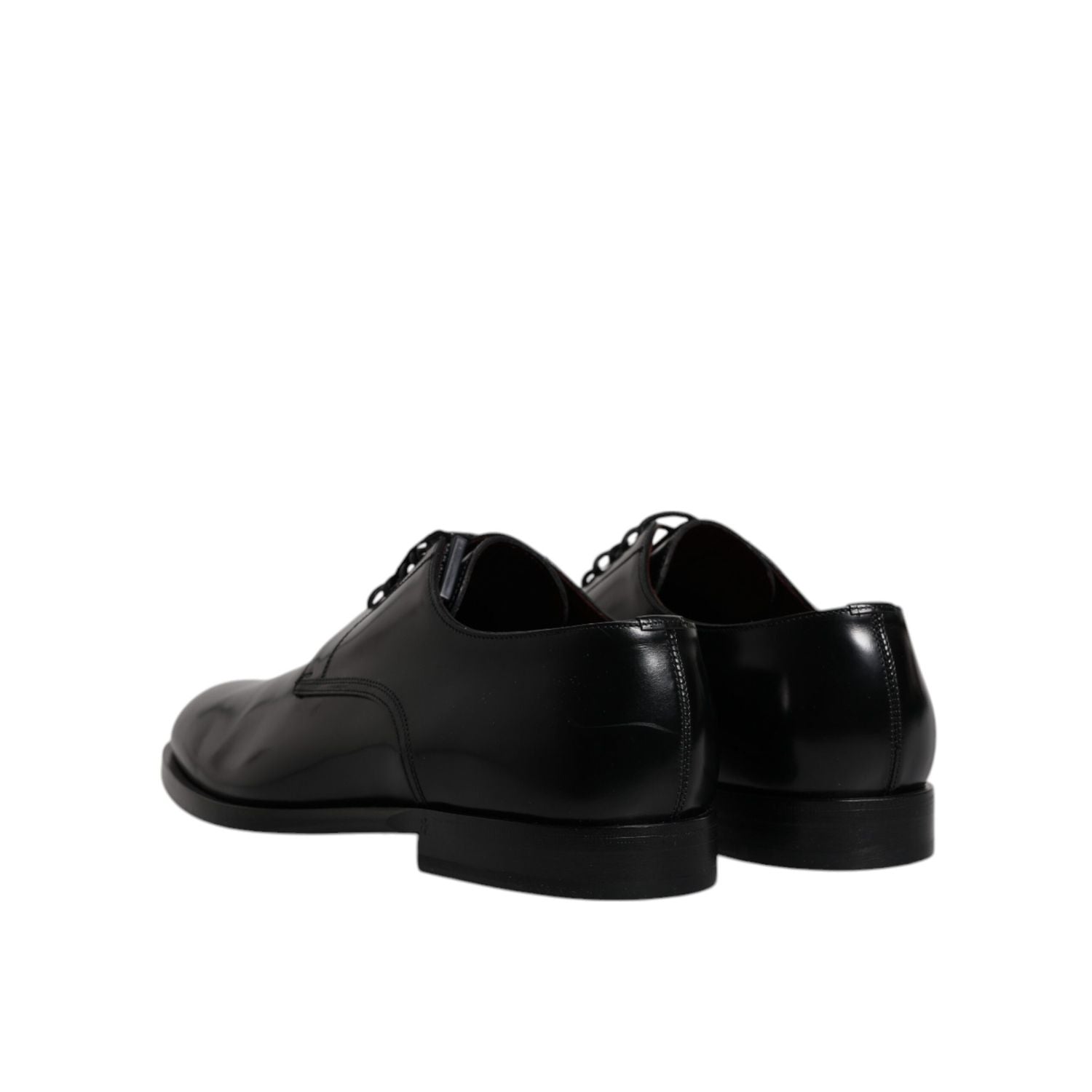 Dolce & Gabbana Black Calfskin Leather Derby Lace Up Formal Dress Shoes
