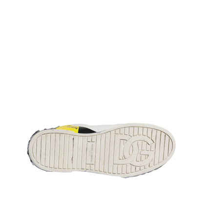 Dolce & Gabbana Multicolor Lettering Portofino Sneakers Shoes