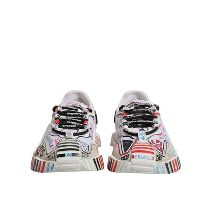 Dolce & Gabbana Multicolor Suede Fabric NS1 Sneakers Shoes