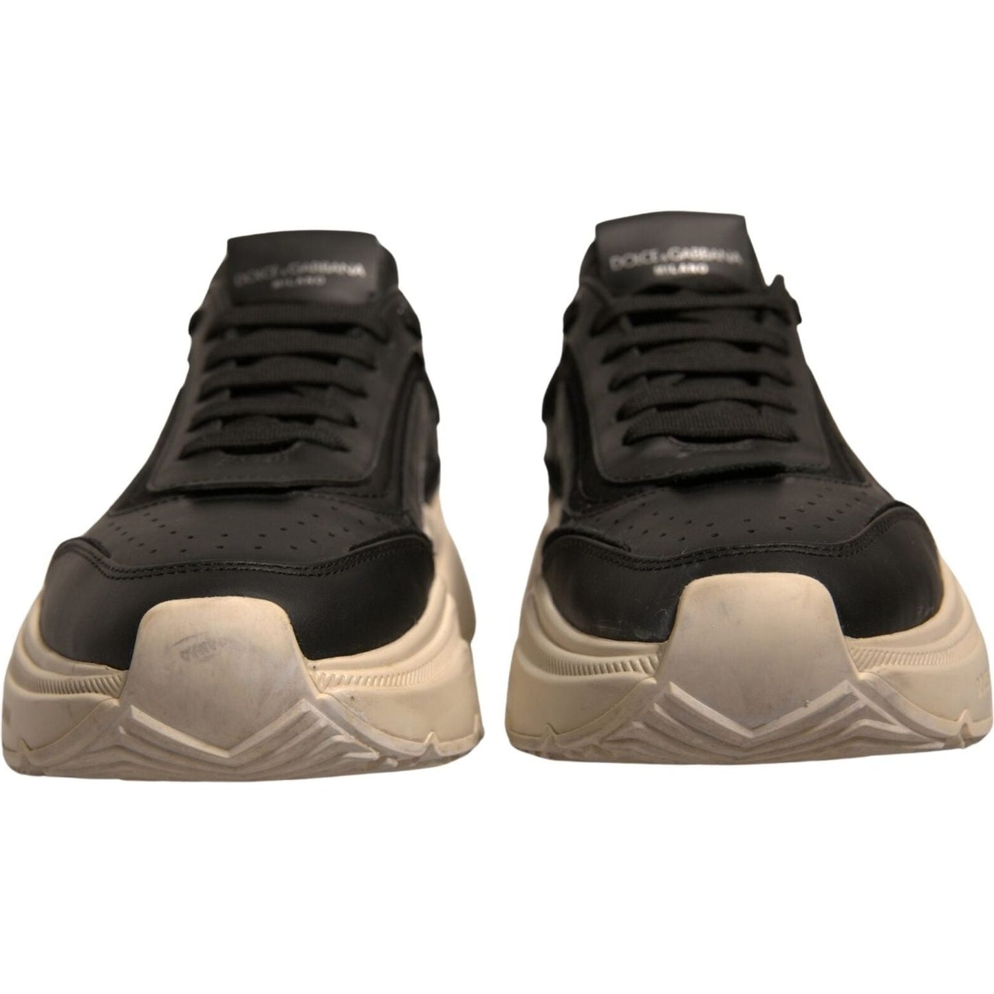 Dolce & Gabbana Black White Daymaster Low Top Sneakers Shoes