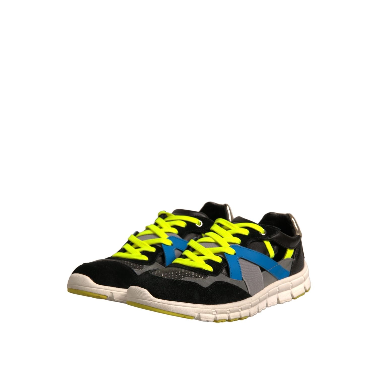 Dolce & Gabbana Multicolor Suede Low Top Sneakers Shoes