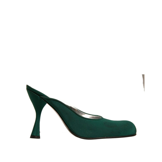 Dolce & Gabbana Green Suede Leather High Heel Pumps Shoes