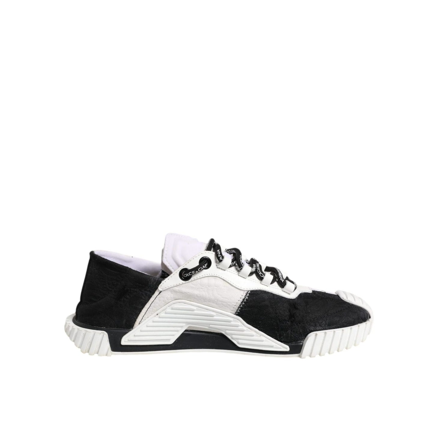 Dolce & Gabbana White Black NS1 Low Top Sneakers Shoes