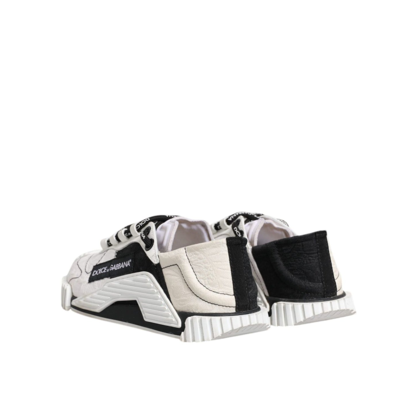 Dolce & Gabbana White Black NS1 Low Top Sneakers Shoes