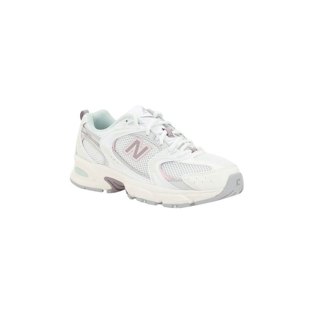 New Balance White Leather Tier 3 Sneakers NEU530NEBSEASALTYELBB-41.5-FBB-351