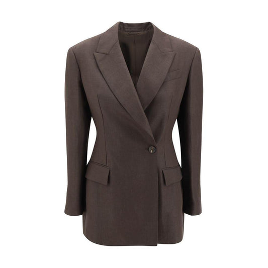 Brunello Cucinelli Linen Blazer Jacket BR-ML1427261C273-IT46|XL