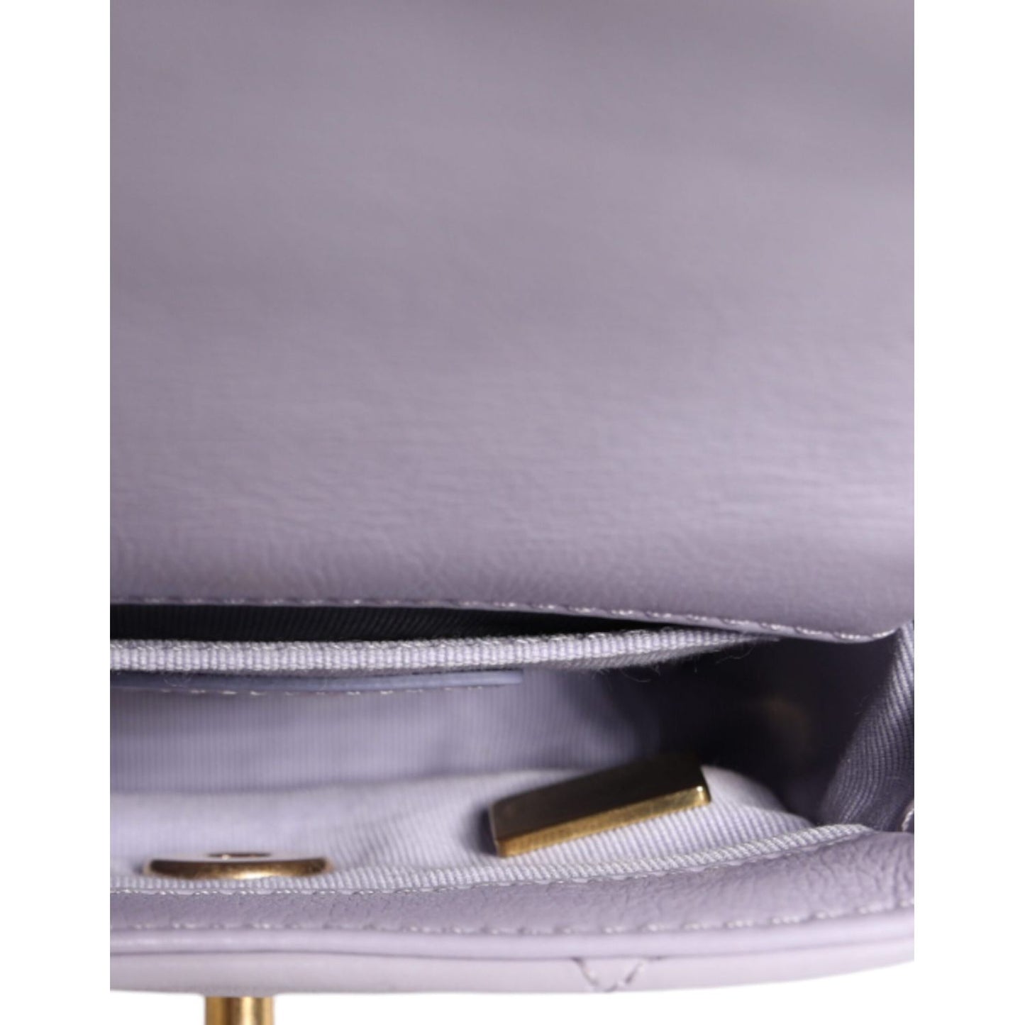 Chanel Blue Quilted Calfskin Framing Chain Flap Mini crossbody Bag