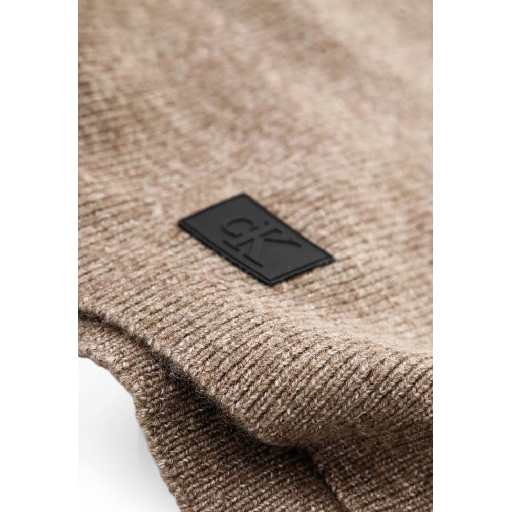 Calvin Klein Jeans Brown Marabou Scarf CAKLJE-16497100140
