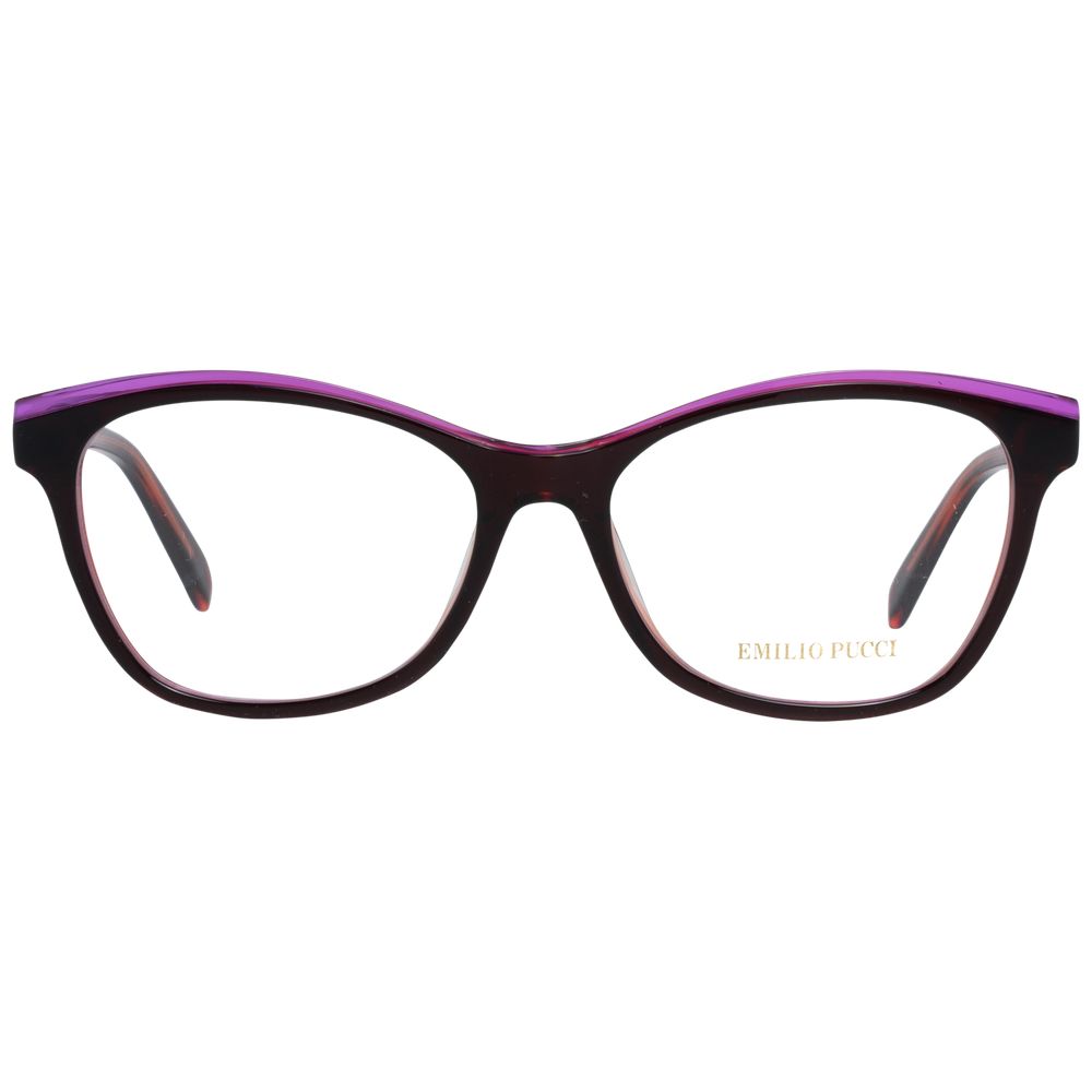 Emilio Pucci Burgundy Plastic Glasses (Frames)