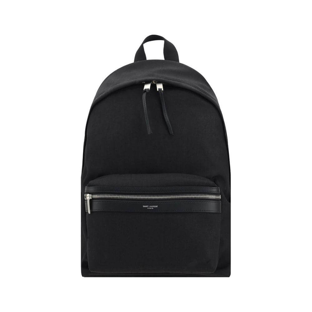 Front view with bag zipped and handles upright.
