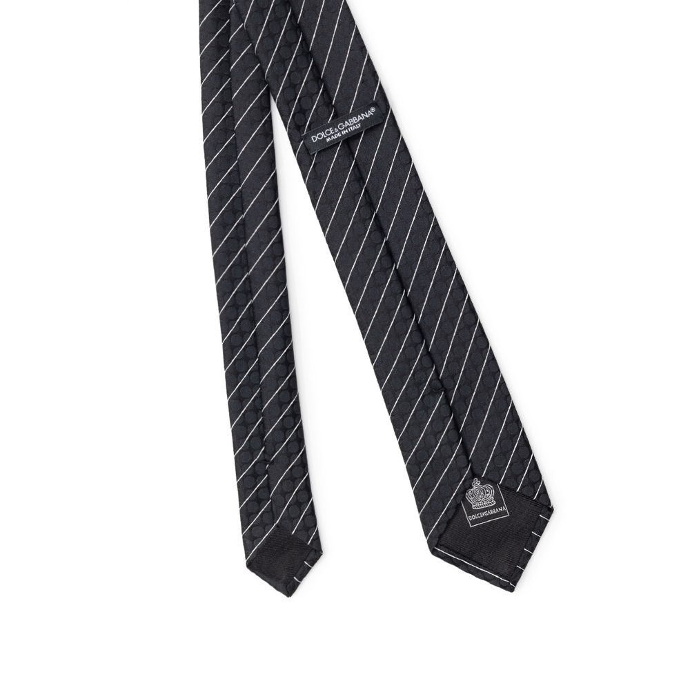 Dolce & Gabbana Black Polyester Ties & Bowty DO&-8253676-6 CM