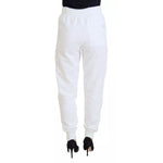 Dolce & Gabbana White Cotton Women Sweatpants Trouser Pants