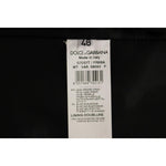 Dolce & Gabbana Black Striped Wool Logo Vest GSS12020-1