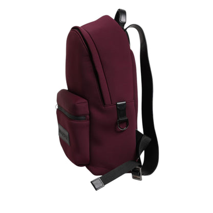 Dolce & Gabbana Burgundy Montreale Tecnico Textile Men Backpack Bag