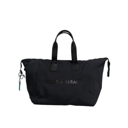Dolce & Gabbana Black Canvas DG Logo Print Shopping Hand Tote Bag