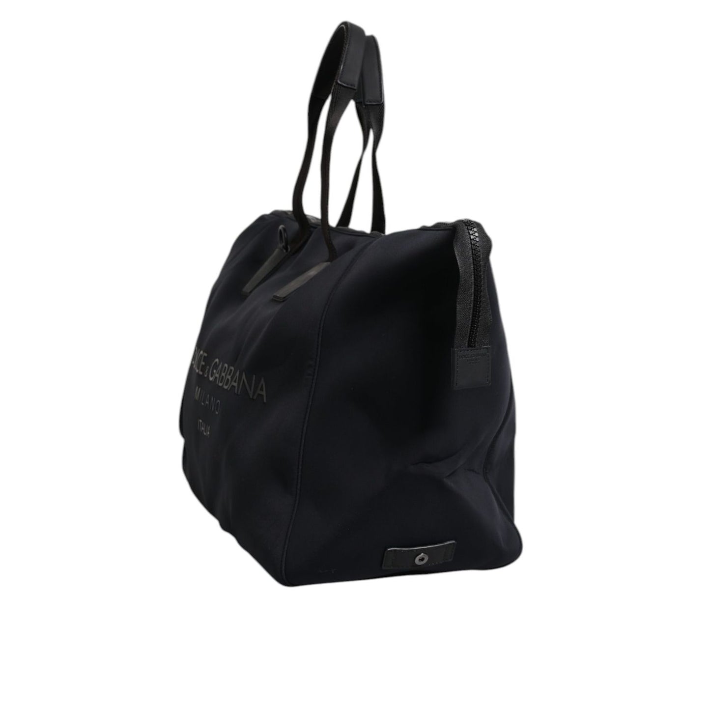 Dolce & Gabbana Black Canvas DG Logo Print Shopping Hand Tote Bag