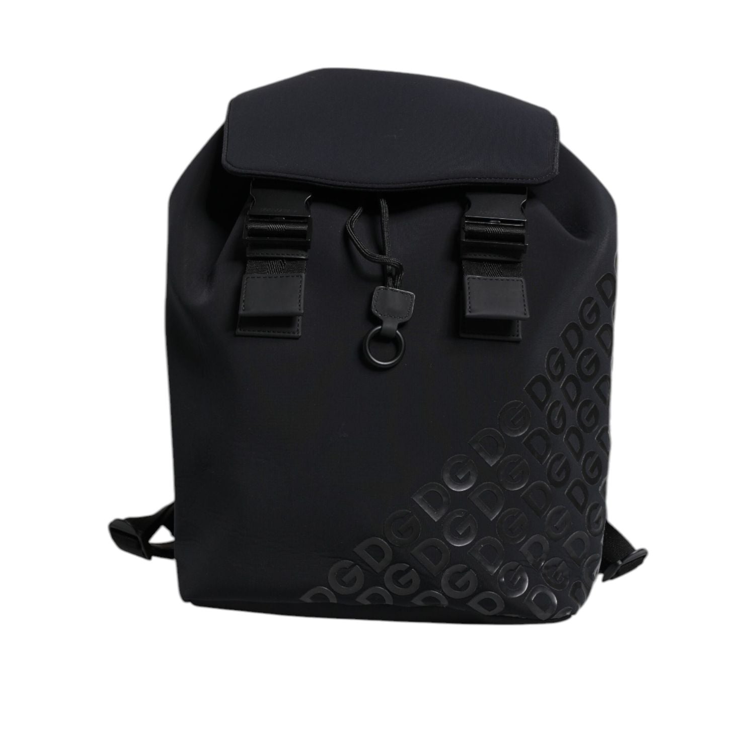 Front view with bag zipped and handles upright.